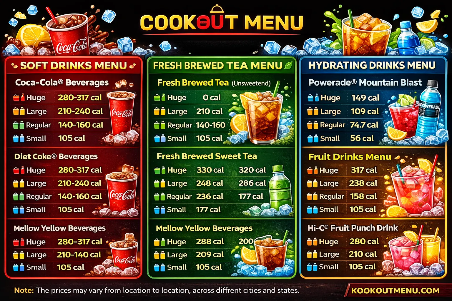 Cookout Drinks Menu 2026: Cheerwine, Lemonade & More