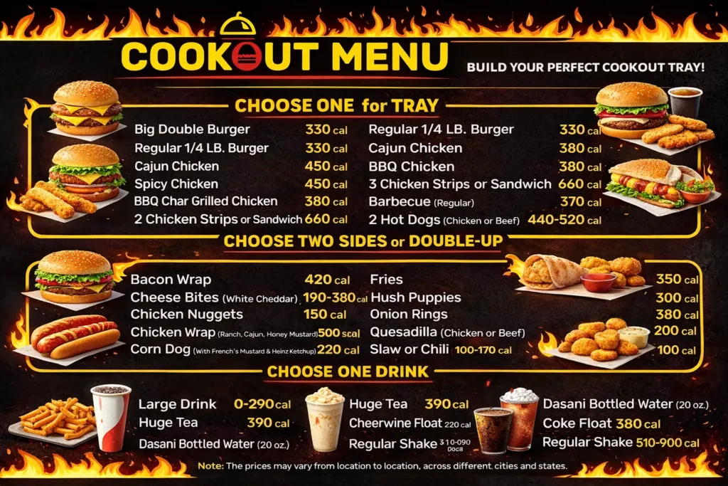 Cookout Tray Menu