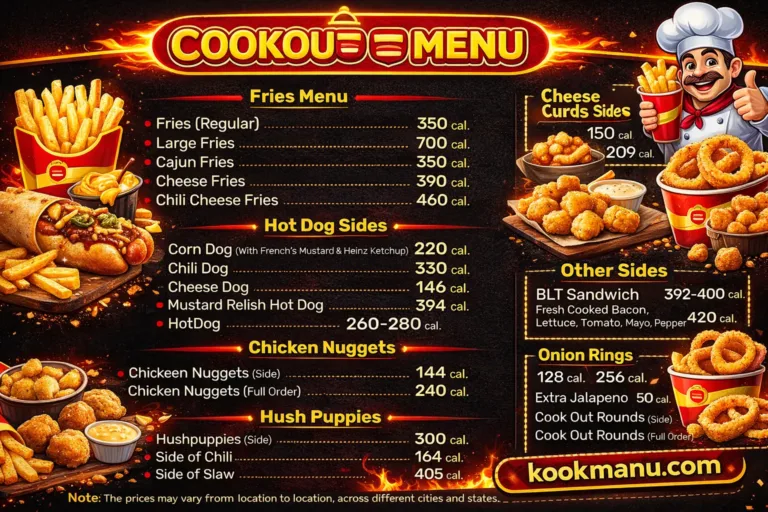 Cookout sides menu