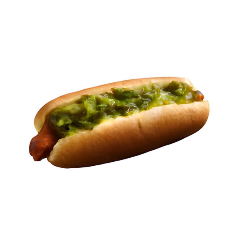 Mustard Relish Hot Dog