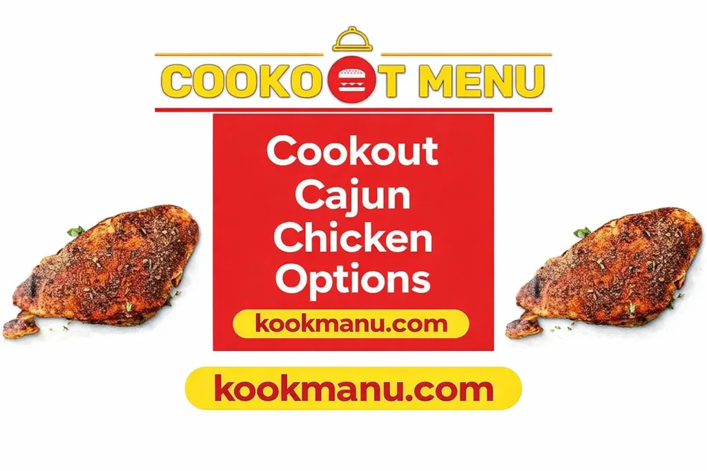 Cookout Cajun chicken options promotion